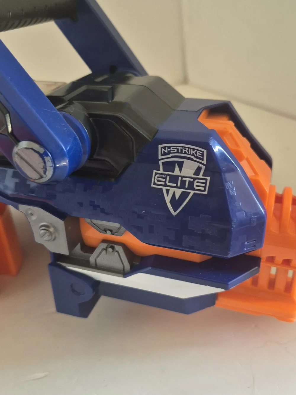 Nerf Hail-Fire Dart Blaster - Dark Blue & Bright Orange
